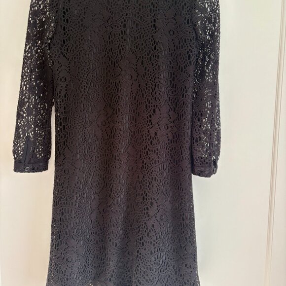 CHRISTOPHER DEANE Black Cocktail/Party Mini Lace Dress | Size: 0 - Picture 4 of 5